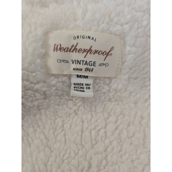 Weatherproof Vintage Mens M Sherpa Fleece Hooded Vest - Picture 4 of 6